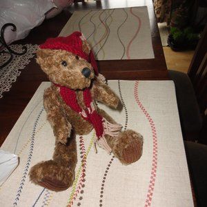 like new cpc posable teddy bear